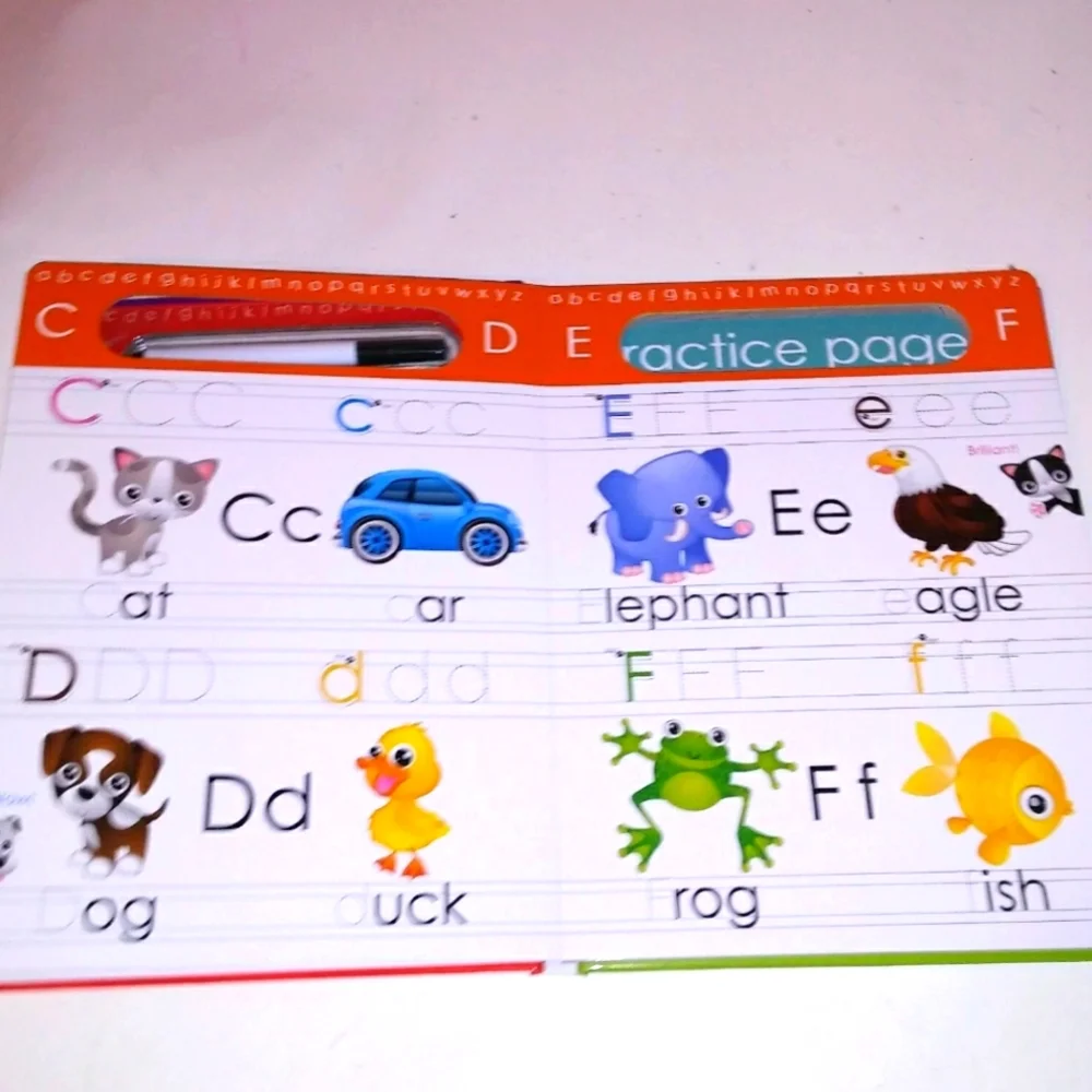 Write & Wipe Little Learning Alphabet Book Educational Toys Kids